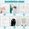 50 Pieces Plastic Hardwall Hanger Hooks, Non-Mark Hook, Concrete Hanging