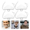 FELTECHELECTR 20pcs Clear Plastic Face Masks Reusable Mouth Covers Lightweight