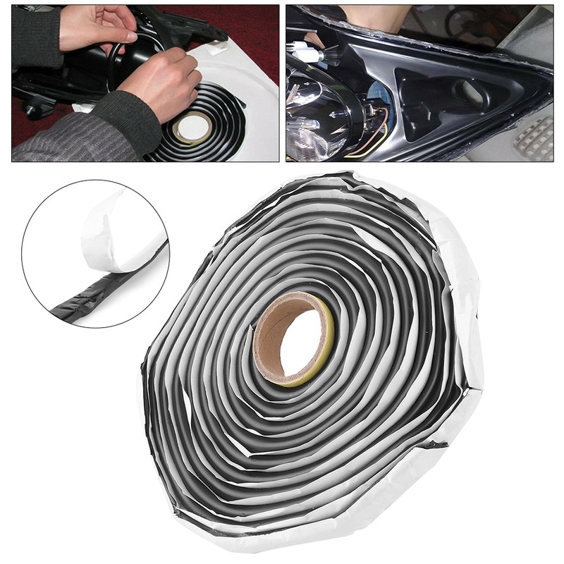 Windshield Sealer Rubber Glue Butyl Seal Strip Headlight Sealant Tape