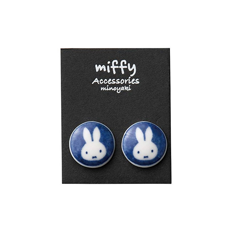 Kaneshotouki 216140 Dick Bruna Miffy Miffy Mino Ware Earrings, Diameter