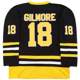Boston Happy Gilmore #18 Adam Sandler 1996 Movie Ice Hockey Jersey Stitched Letters and Numbers S-XXXL Black