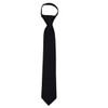 B-ZIP-ADF-19 - Boys Solid Formal Tuxedo 14 inch Zipper Necktie