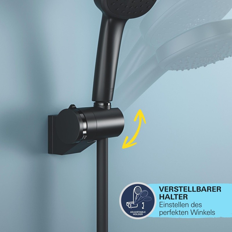 GROHE Vitalio 261832431 Hand Shower Holder (Adjustable, for Gluing or