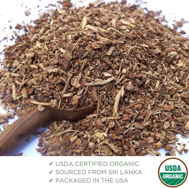 Elanen Naturals Indian Sarsaparilla Root, USDA Certified Organic, Cut &