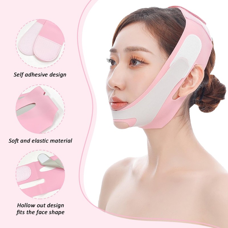 GDFHBD 1 Piece Of Pink Mandibular Correction Belt, Mandibular Traction