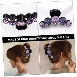 Baluue Party Hair Clip Rhinestone Jaw Clip for Women Girls Stylish Hair Accessory Decorative and Unique Design for Daily Use and Special Occasions