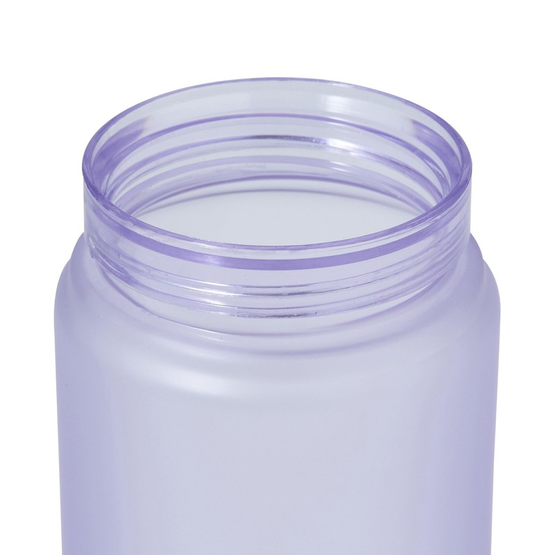 Francfranc One Touch Clear Bottle Purple Water Bottle My Bottle
