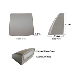 Leelands Low Voltage Landscape Lighting Deck LED Lights,Outdoor Stair Light Railing Fence Post Lights Cast Aluminum 5W 12-24V Weatherproof Bronze Finish 4 Packs