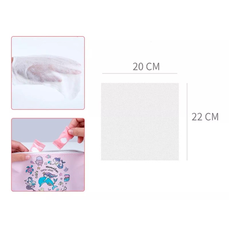 Veraly Toalla Comprimida Pastilla Compacta Rosa Limpieza 100pzs