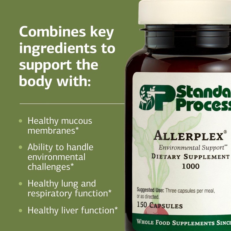 Standard Process Inc. Allerplex, Lung Health Support Supplement, Dietary Supplement
