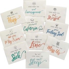 Open When Envelopes, 16 Pieces Romantic Long Distance Relationship Gift, Colorful Open Letters Leaving Gift, University College Care Package, Leaving Home Gift For Daughter, Son, Boyfriend, Girlfriend