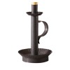 Irvin's Country Tinware Candlestick Accent Light in Kettle Black Metal