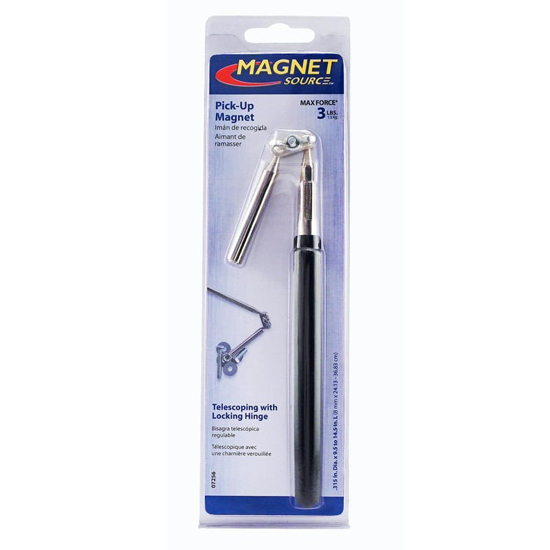 Master Magnetics 07256 Magnetic Pick-Up Tool, Telescoping with Hinge, Retrieving