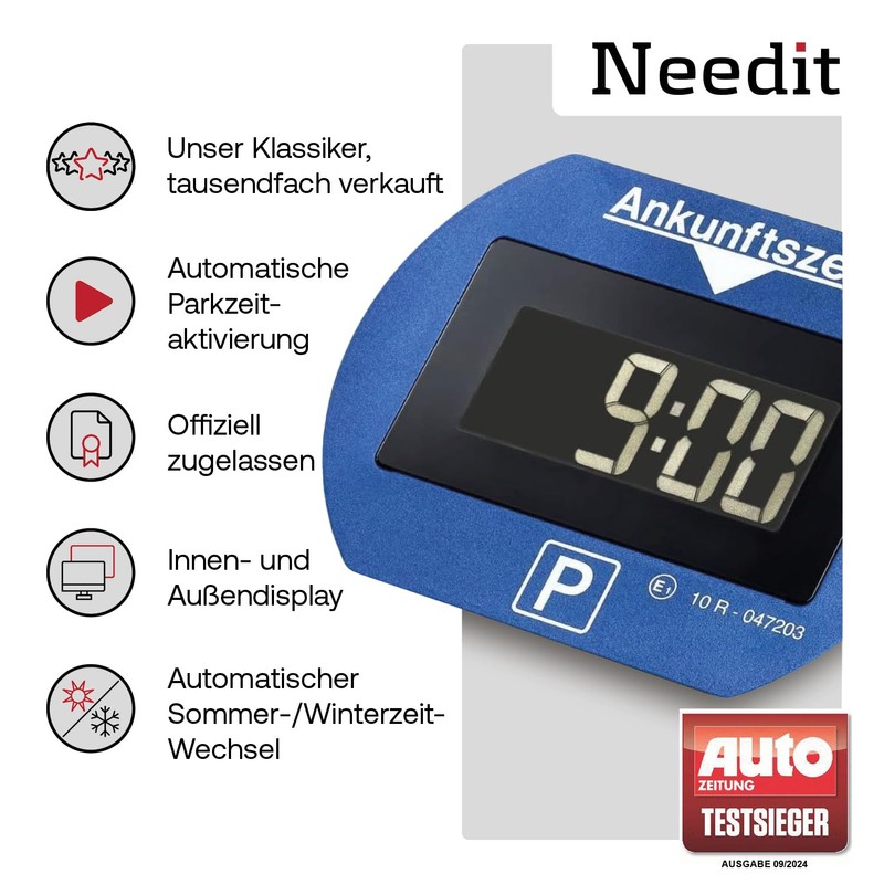 Needit PARK LITE 1411 fully automatic parking disc, CR 2450