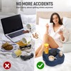 HEALSTOK Couch Cup Holder Pillow, Sofa Organizer Caddy Bed Refreshment