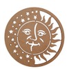 Purpledip Laser Cut Sun Moon Stars Unpainted Wooden Wall Hanging