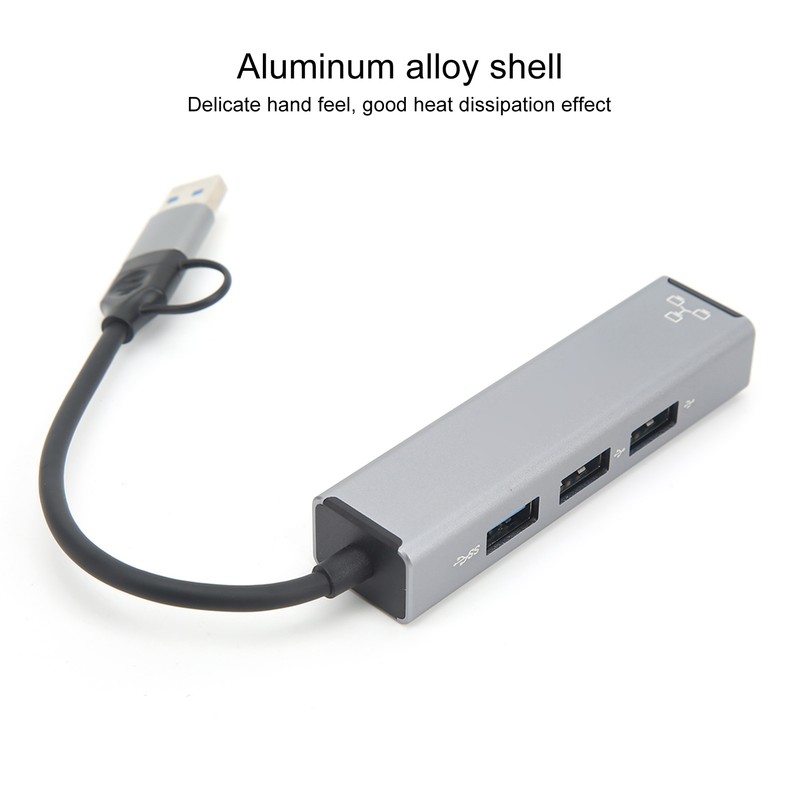 USB C USB A Hub Low Network Latency USB 3.0