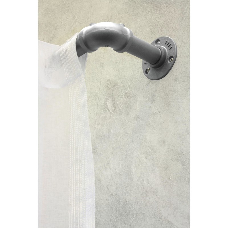 GARDINIA Industrial Home Series Wall Support for Curtain Rods with