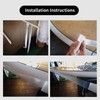 BORDSTRACT 2 PCS PVC Paddle Board Surfboard Rail Tape, 3.5"