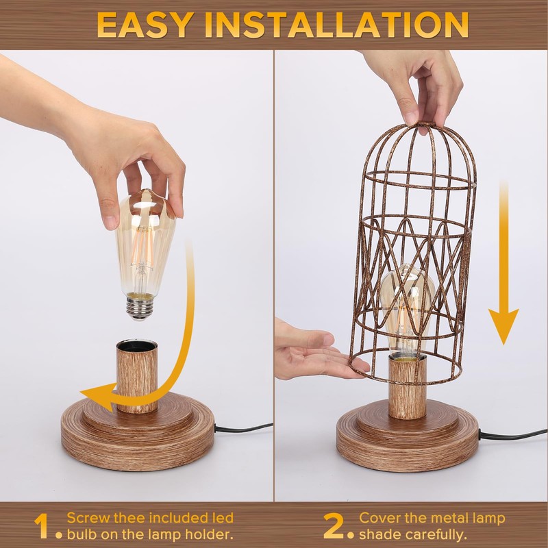 Touch Control Table Lamp for Small Spaces - 3 Way