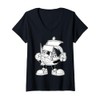 Womens Cute Cartoon Pirate Character Illustration For Kids V-Neck T-Shirt