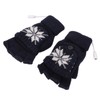 USB Heating Gloves Full Half Fingerless Knitting Double Side Warm