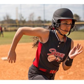 RIP-IT | Vision Pro Softball Batting Helmet | Matte | Scarlet | Lightweight Women's Sport Equipment