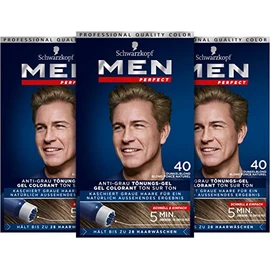 3x Schwarzkopf Men Perfect 40 Natural Dark Blonde by Men Perfect