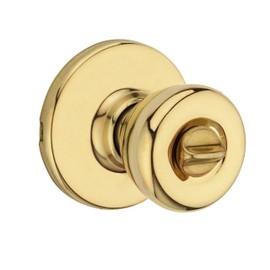 Kwikset 93001-922 Tylo Privacy Bed/Bath Knob In Polished Brass