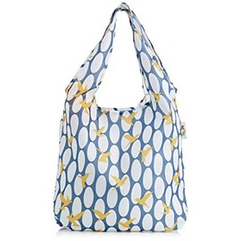 Re-Uz Ultra Light Trendy Folding Reusable Waterproof Carrier Shopper Supermarket Gym Swim Grocery Tote Bag - Humming Bird