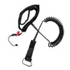 Milageto Comfortable Surfboard Waist Stretch Rope Adjustable Leash with Swivels
