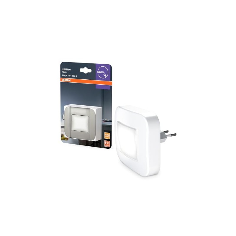 OSRAM Night Light with Tilt Function, Daylight Sensor, 3000K, 3lm,
