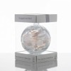 Sienna Glass Engagement Gift Friendship Ball, 10cm, white, gift boxed