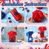 SiliFine 6 Sets 4th of July Decoration Independence Day Centerpiece