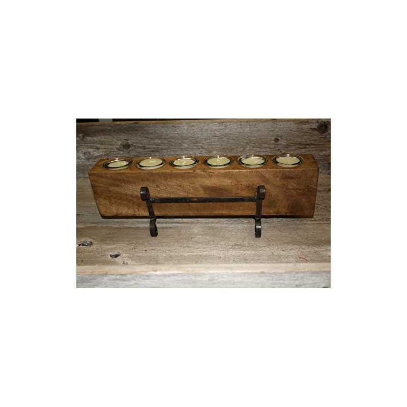 Vintage 6 Replacement Sugar Mold Candle Holder Primitive Clear Glass