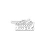 #A4722 Sticker Leo 2A4 Tank Leopard Iron Pig 15 x