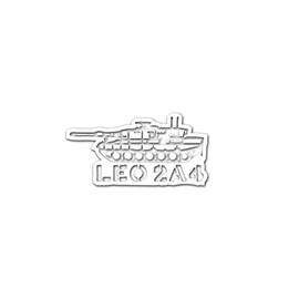 #A4722 Sticker Leo 2A4 Tank Leopard Iron Pig 15 x 8 cm