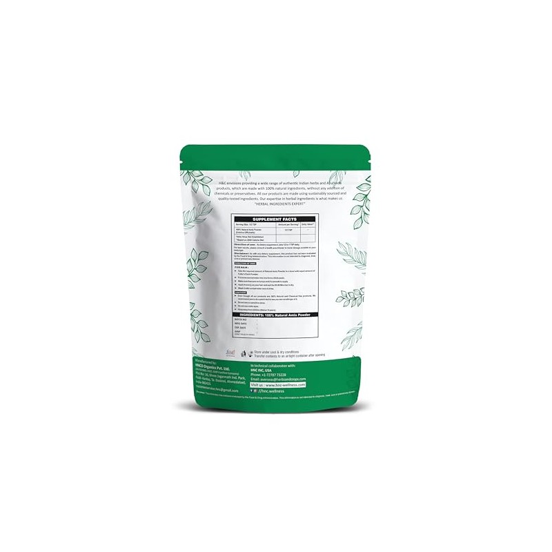 H&C HERBAL INGREDIENTS EXPERT H&C 100% Natural Amla Powder (Emblica