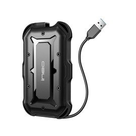 ineo 2.5 Pulgadas USB 3.0 Tipo A, Resistente al Agua y a Prueba de Golpes IP66 Carcasa de Disco Duro Externo para 2.5 Pulgadas 9.5 mm y 7 mm SATA HDD SSD [T2566-II]