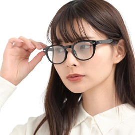 FashionBerry 99% UV Protection Lenses, Wellington Sunglasses, Women's, Eye Friendly, No Fatigue, Small Face Effect, Fashion Glasses, Lightweight, UV Protection UV400, Black x Clear