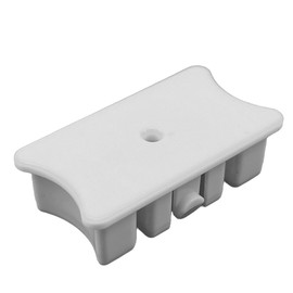 Champion Bottom Rail End Cap for Cordless 2" Horizontal Mini Blinds 240606 White