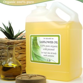 Dr Adorbale - 7 lb - Safflower Oil - 100% Pure Natural High Oleic Organic Cold Pressed