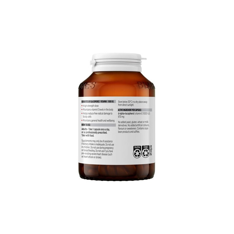 Blackmores Vitamin E 1000IU 100 Capsules