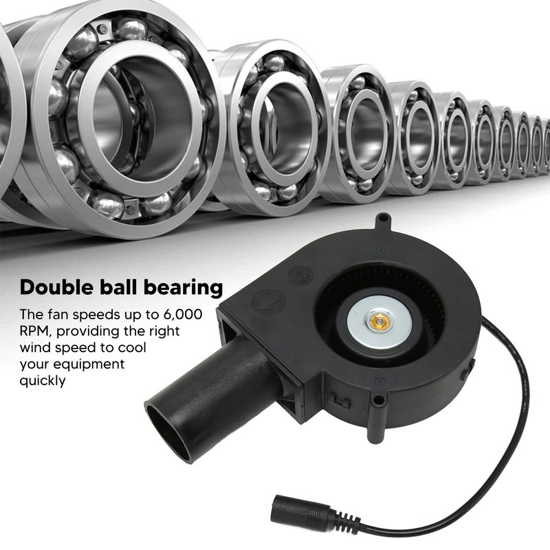 12V DC Brushless Blower Fan 2.85A 6000RPM Dual Ball Bearing