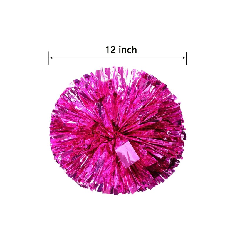 Pom Poms Cheerleading with a White Handle for Sports Party