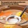 ZYEKIU Skimmer Slotted Spoon Fine Mesh Strainer Sieve Stainless Steel