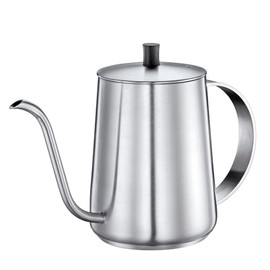 cilio Adria Hand Brewing Kettle Stainless Steel Gooseneck Precise Hand Infusion of Coffee and Tea Capsule Base Diameter 9 cm Suitable for Induction Cookers Capacity: 900 ml Maximum Cooking Capacity