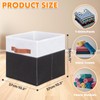 powerking Fabric Storage Box Bins, 2 Pack Foldable Cloth Storage