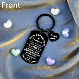 21st birthday decorations for him 21st birthday gifts for Son from Mom Inspirational Gifts for Son I Love You Keychain