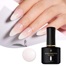 Born Pretty Gellack Milchig Weiss, Milchig WeiÃ Gel UV 10ml Milchig Jelly Gel Transparent WeiÃ Nagellack Gel Nail Art Klassischer und All-MatchStil UV LED Soak Off Manicure Gel Lacquer Varnish